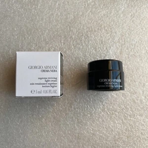Giorgio Armani Crema Nera Supreme Reviving Light Cream 0.16 Oz. Travel Size - Picture 1 of 7