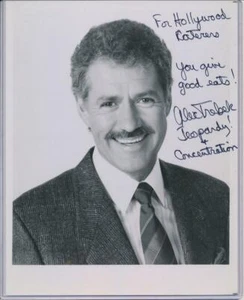 Alec Trebek Signed Vintage 8 x 10  Rare Find - Picture 1 of 1