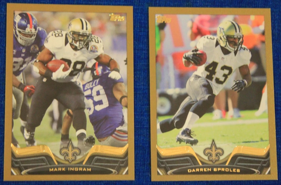 2013 TOPPS FOOTBALL 2 DIFFERENT NEW ORLEANS SAINTS /2013 ingram sproles - Image 1 of 1