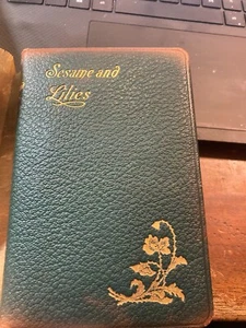 Sesam und Lilien John Ruskin, Caldwell undatiert, gepolstertes Leder mit OVP - Bild 1 von 10
