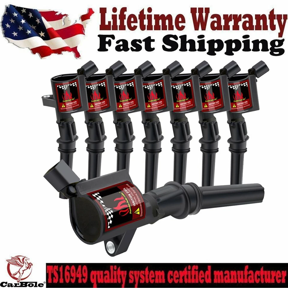 8 Pack Ignition Coils DG 508 Fits 2000-2002 Ford E-450 Econoline Super Duty 6.8L - Image 1 of 4