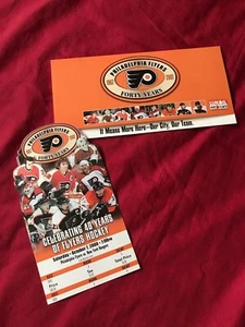 1967-2007 Philadelphia Flyers Hockey NHL 40 Years Replica Stub Ticket / Holder - Picture 1 of 3