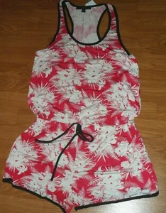 MAMELUCOS LOVE TREE TALLA M JUNIOR ROJO BLANCO FLORAL ELÁSTICO LIGERO NUEVO CON ETIQUETAS - Imagen 1 de 2