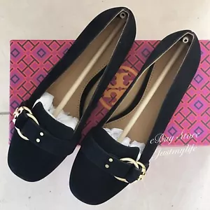 Tory Burch Marsden Smoking Slipper 49360, Perfect Black, Suede, Size 6, NIB - Picture 1 of 8