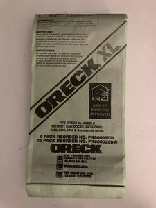 Oreck XL Vacuum Bags Fits XL Models XL8000 XL9000 XL2000 Series 75378-01 Qty 5 - Picture 1 of 2