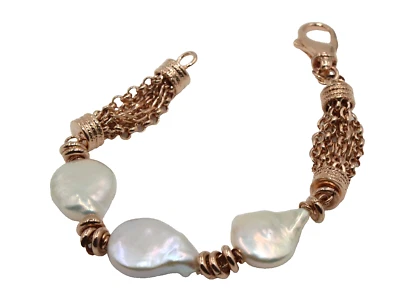 NUEVO Pulsera Honora Perla Barroca Cultivada Agua Dulce 8 1/2" Con Bolsa  Foto 1 de 4