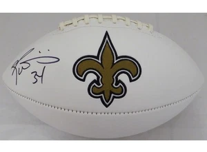 RICKY WILLIAMS AUTOGRAPHED NEW ORLEANS SAINTS NFL DEFLATED FOOTBALL JSA CERT - Picture 1 of 5