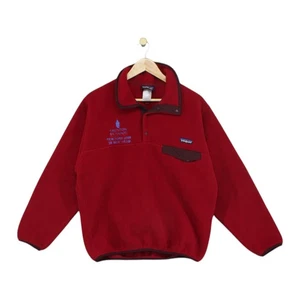 Jersey polar Patagonia Synchilla Snap T para hombre talla S rojo - Imagen 1 de 14