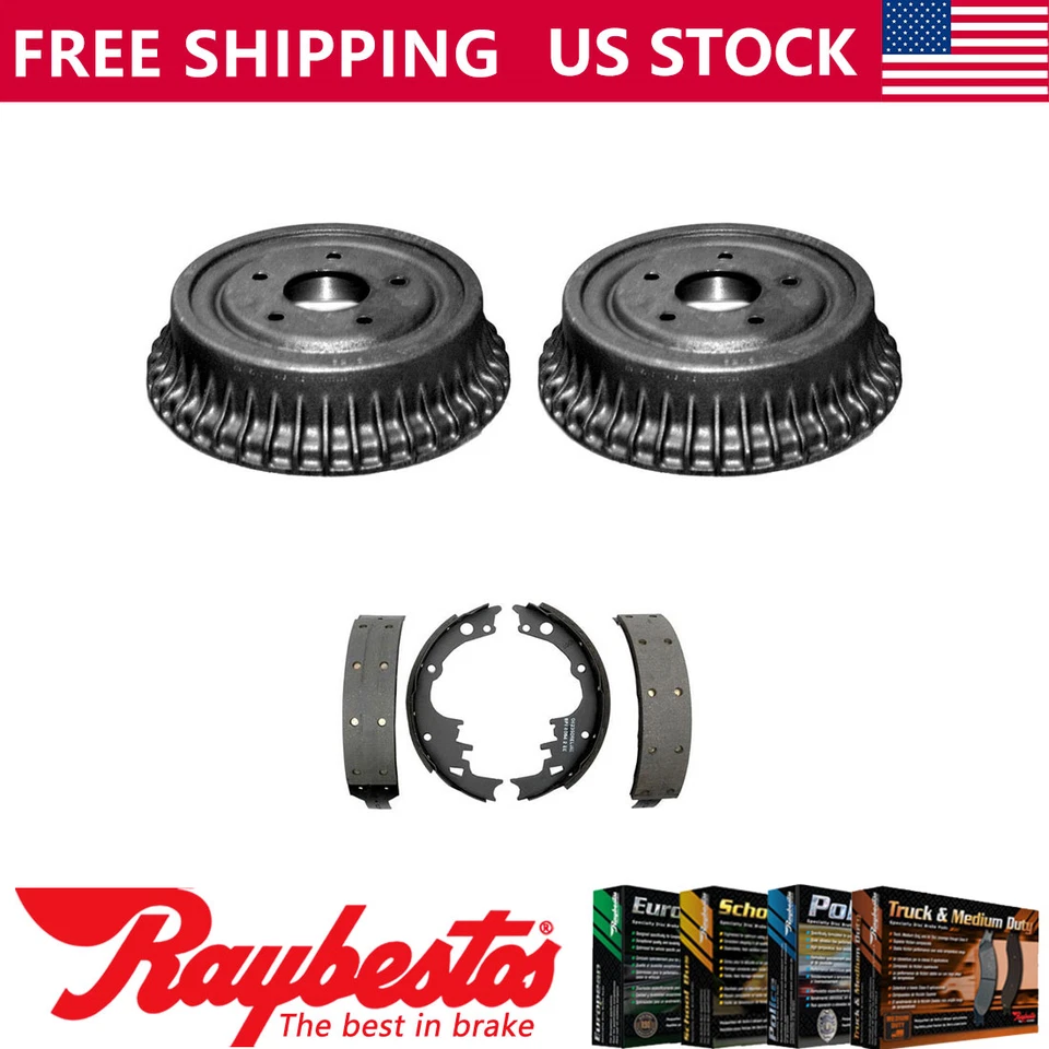 Задний комплект 9 дюймов тормозные барабаны и тормозные колодки для 1967-1972 Buick Skylark - Raybestos - Изображение 1 из 4