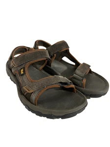 TEVA MEN'S KATAVI 2 SIZE MENs 12 brown leather sports sandals s/n 1019192 - Picture 1 of 7