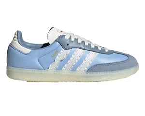Adidas SAMBA OG RUFFLE Sneakers Clear Sky Tactile Blu JR8829 Donna 7 *Nuove - Foto 1 di 11