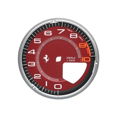A Set Gauge Face for Ferrari 458 Italia Spider Instrument Cluster 10000rpm Red - Image 1 of 4