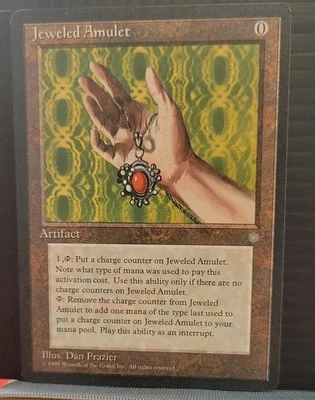 Mtg JEWELED AMULET With Error NM Ice Age - Image 1 of 3
