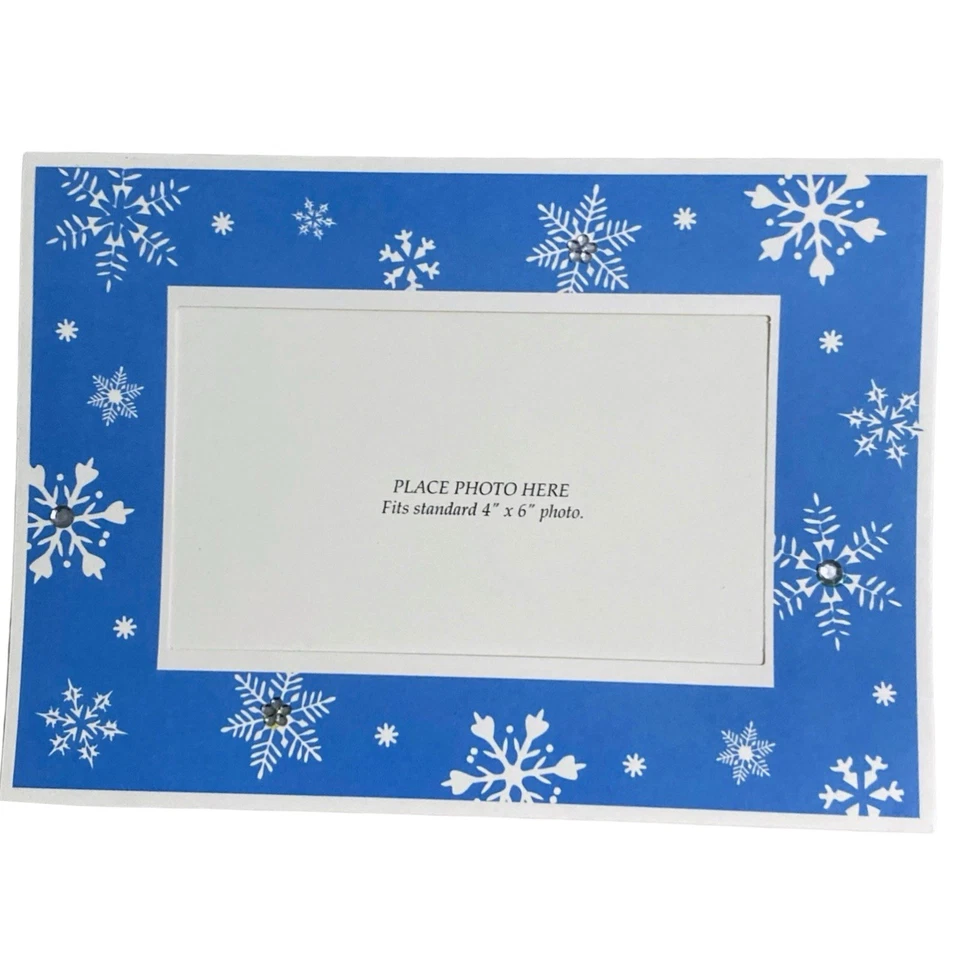 Papel mágico floco de neve foto Natal feriado saudação 10 cartões envelope - Imagem 1 de 4