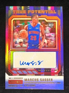 2023-24 Panini Recon Marcus Sasser True Potential RC Red Auto #/99 - Picture 1 of 2