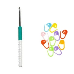 Knitting Needles Crochet Hook Comfort Grip 6 inch (15cm) Size US I (5.5mm) wi... - Picture 1 of 4