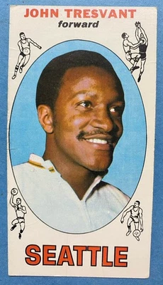 1969-70 Topps - John Tresvant #58 (RC) Seattle SuperSonics Basketball Card - Image 1 of 2
