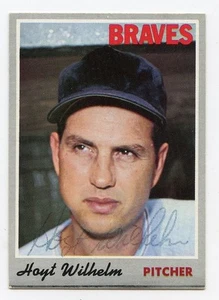 HOYT WILHELM signiert 1970 Topps #17 Braves HOF garantiert authentisch KOA - Bild 1 von 1