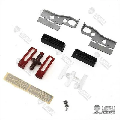 LESU Model Metal Taillight Base for For TAMIYA 1/14 RC  Tractor Truck Trailer - Image 1 of 3