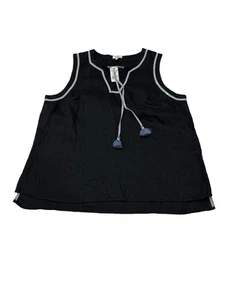 Crown and Ivy Black sleeveless womens shirt size XL New - Picture 1 of 5