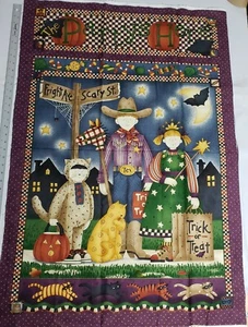 Panel de puerta de fiesta de fiesta de tela de fiesta de Halloween de Mumms de colección 100 % algodón - Imagen 1 de 5