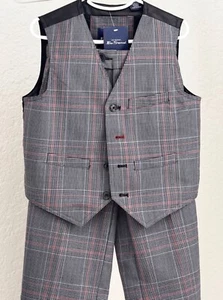 NEW Ben Sherman Boy's BlackGrey 2 piece Vest and Pants Set Size 5/6 - Picture 1 of 7