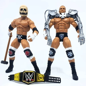 2x Triple H - WWE Wrestling Elite Collection Figures Series 33 & 42 Terminator - Picture 1 of 2