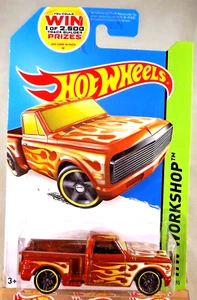 2014 Hot Wheels #161 HW Workshop-Heat Fleet CUSTOM '69 CHEVY PICKUP Orange w/Pr5 - Picture 1 of 5