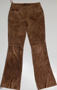 In Suede womens 100% leather pants Size 8 - Picture 1 of 6