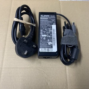 GENIUNE LENOVO LAPTOP CHARGERS 20V-4.5A, 90W ROUND PIN WITH POWER LEAD TESTED - Picture 1 of 7