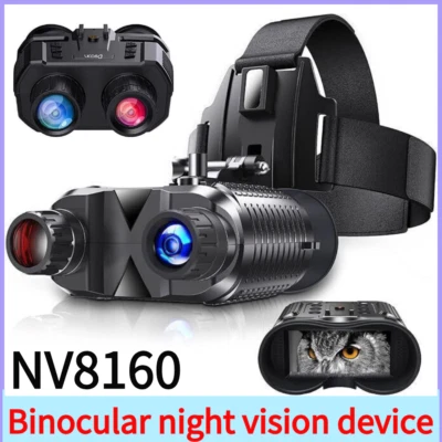 NV8160 12MP Night Vision Goggles Binoculars IR Head Mounted Hunting Rechargeable - Image 1 of 4