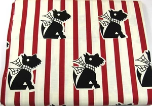 Aunt Grace Ties One On Judie Rothermel Marcus Brothers 27"xWOF Remnant Scotties - Picture 1 of 4