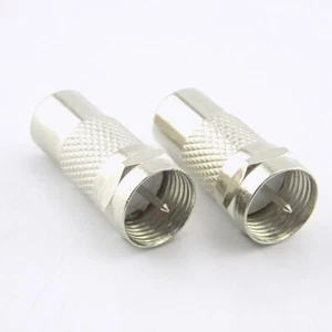 2/10pcs Male Plug F To RCA Female Jack RF Coaxial TV F-type Adapter Connector - Picture 1 of 6