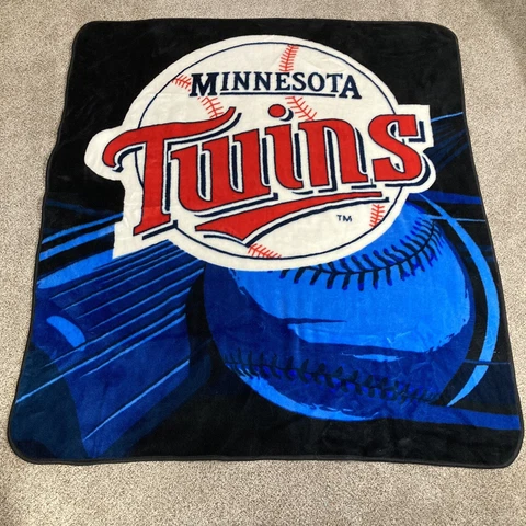 Minnesota Twins Plush Throw Blanket  Officially Licensed Fleece 40" x 50" Cover