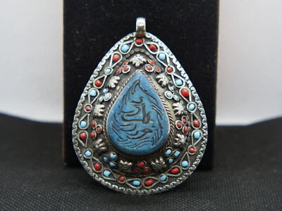 pendaglio afgano con turchese - Immagine 1 di 4