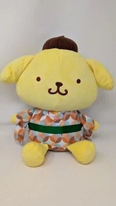 Pompompurin Sanrio Big Plush Cloisonne pattern kimono 12in" 2020 Eikoh Toy P005 - Picture 1 of 9