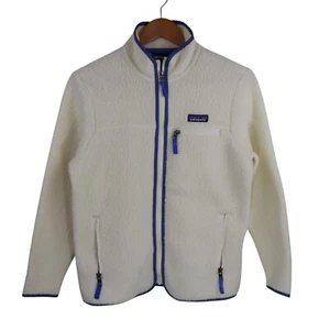 Nuovo Patagonia Retro Deep Pile Fleece Giacca Cappotto Donna XS Naturale Beige Crema - Foto 1 di 7
