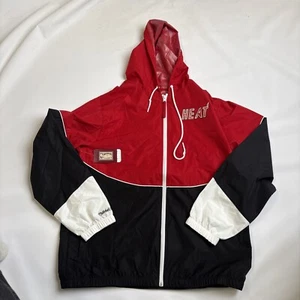 NEW MITCHELL AND NESS MIAMI HEAT FULL ZIP JACKET LARGE - Picture 1 of 4