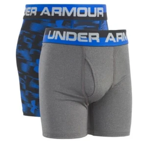 Under Armour Boys 237361 2 Pack Performance Boxer Briefs Underwear Size YXL - Picture 1 of 2