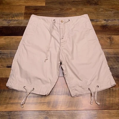 Chino Banana Republic corto con cordón para mujer mediano caqui Foto 1 de 4