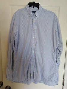 Tom James Custom Executive Collection Tailored Plaid Button Down Shirt Size XL  - Picture 1 of 11