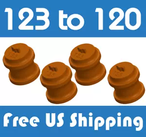 123 to 120 Roll Film Spool Adapter Set/Kit 4pcs No. 4 Folding Kodak Model B E23 - Picture 1 of 1