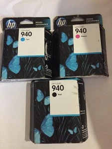 Original HP Officejet 940 Tintenpatronen SCHWARZ, MEGENTA, CYAN EXP 2014/2013 - Bild 1 von 1
