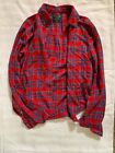 Abercrombie & Fitch women's flannel red and blue size XS 