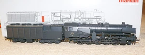 S56 Märklin 37172 Dampflok Serien 27 Kondensations-Tender grau SNCB - Bild 1 von 1
