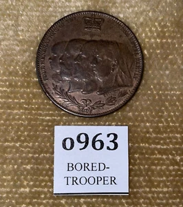GB REINA VICTORIA DIAMANTE JUBILEO 4 GENERACIONES FAMILIA REAL BRITÁNICA MEDALLA 1897 - Imagen 1 de 5