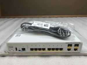 Cisco WS-C3560CG-8PC-S Switch, 8x 1GB PoE+, 2x Dual 1GB Uplinks 3560CG - Picture 1 of 6