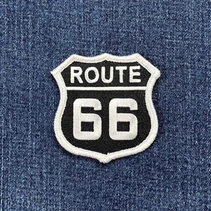 Route 66 Patch - Embroidered Highway Sign Badge 2.5" (Iron On) - Picture 1 of 2