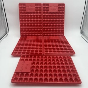 ๐ Lot of 5 Vintage Jell-O Jigglers Jelly Beans Mold Red tray set Easter Eggs - Picture 1 of 4