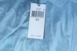 Polo Ralph Lauren Shirt Mens 3XLT 3LT 3TGL Blue Classic Collared NWT MSRP $110 - Picture 1 of 3